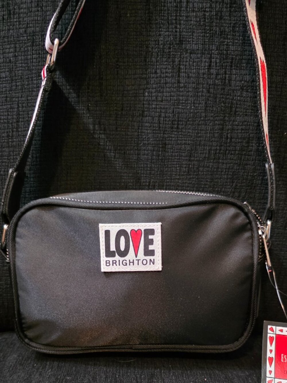 Brighton Love Essentials Black Nylon Crossbody Bag - Picture 2 of 9